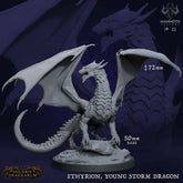 Ethyrion Young Storm Dragon 3D-printed model